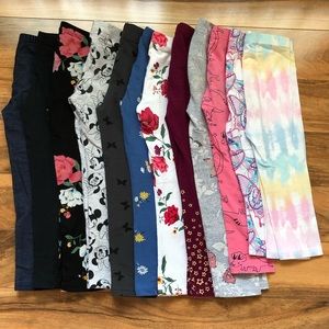 Bundle of twelve Girls Leggings